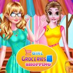 Girl Groceries Shopping